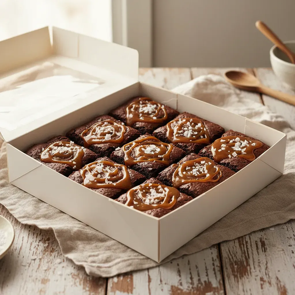 Sea Salt Caramel Brownie (box of 9)