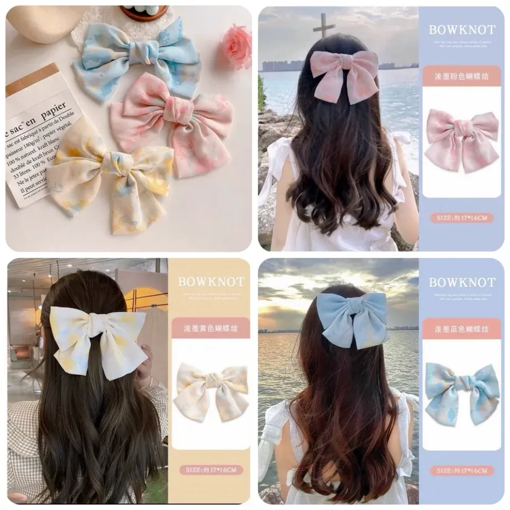 10cm Floral Spring Hair Clip – Elegant & Charming Bow Design image 2