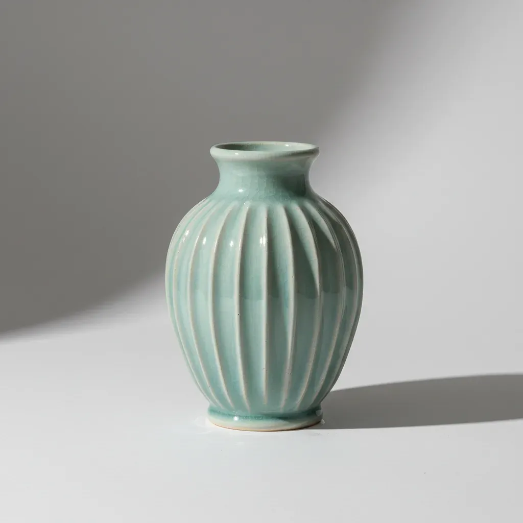Ribbed Vase (medium)