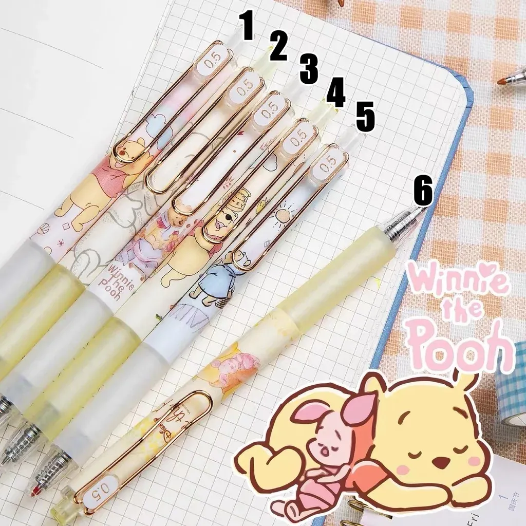 0.5mm Winnie the Pooh Retractable Black Ink Gel Pens image 4