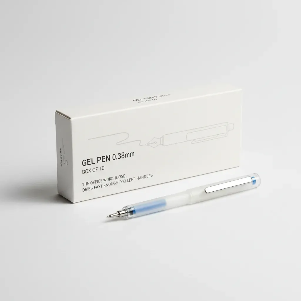 Gel Pen 0.38mm, box of 10