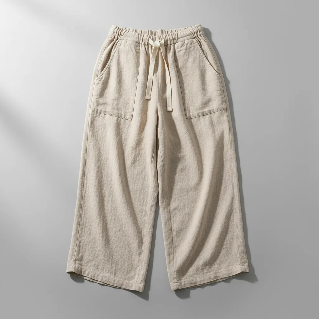 Linen Wide-Leg Trousers