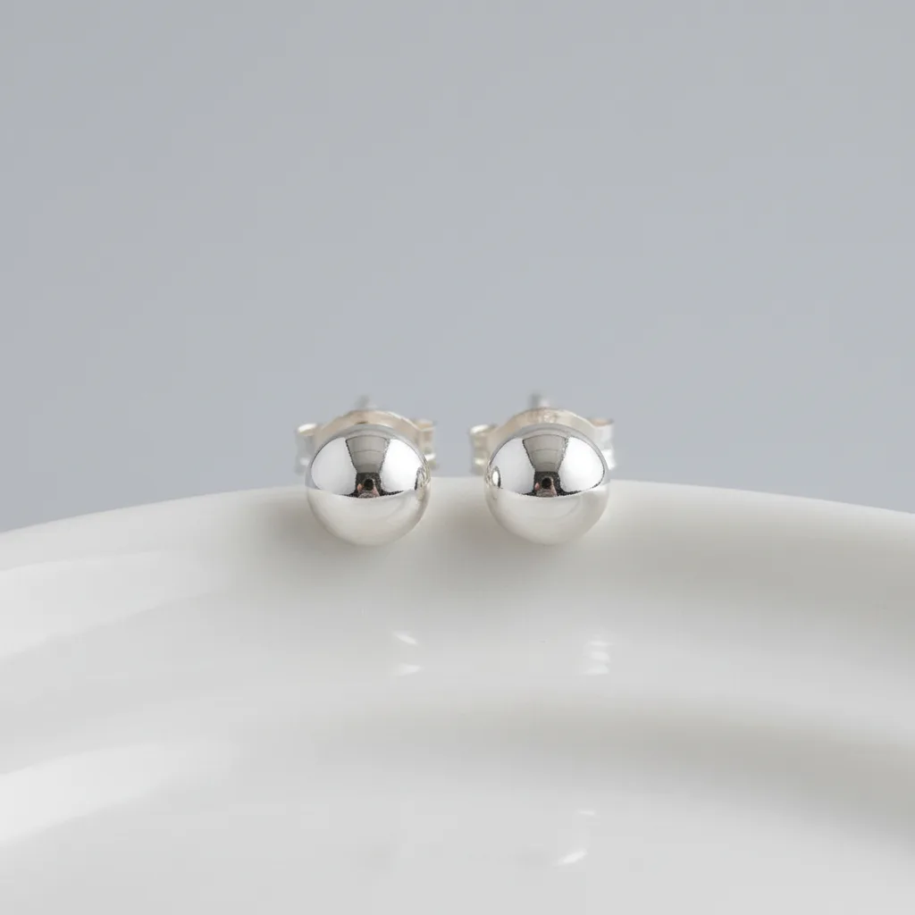 Stud Earrings, 4mm dot