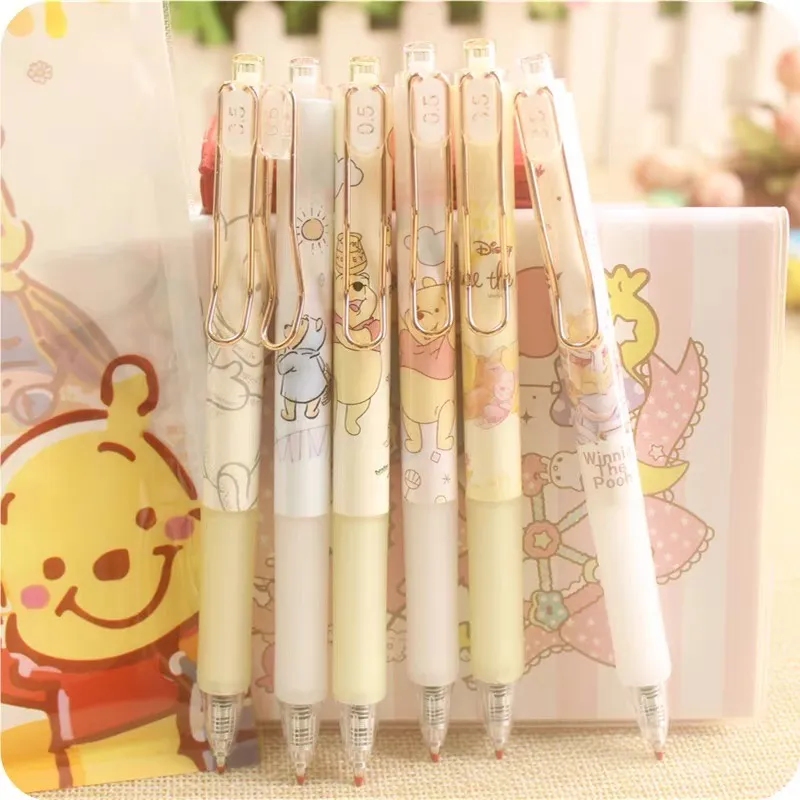 0.5mm Winnie the Pooh Retractable Black Ink Gel Pens image 2