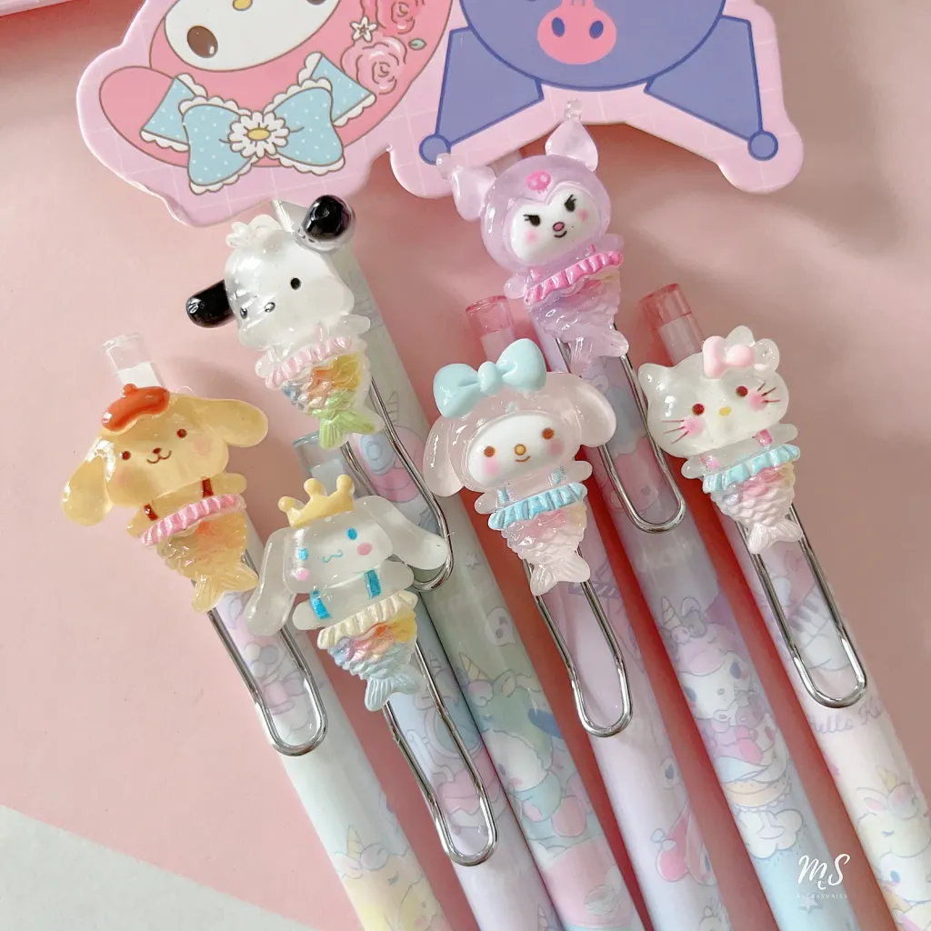 0.5mm Sanrio Mermaid Character Black Ink Gel Pens image 2