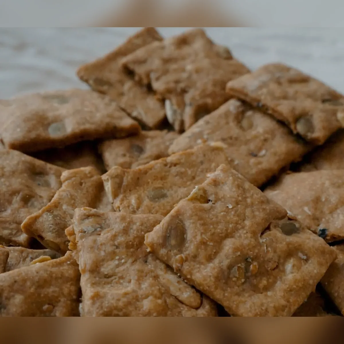 Multi-Seed Sourdough Crackers