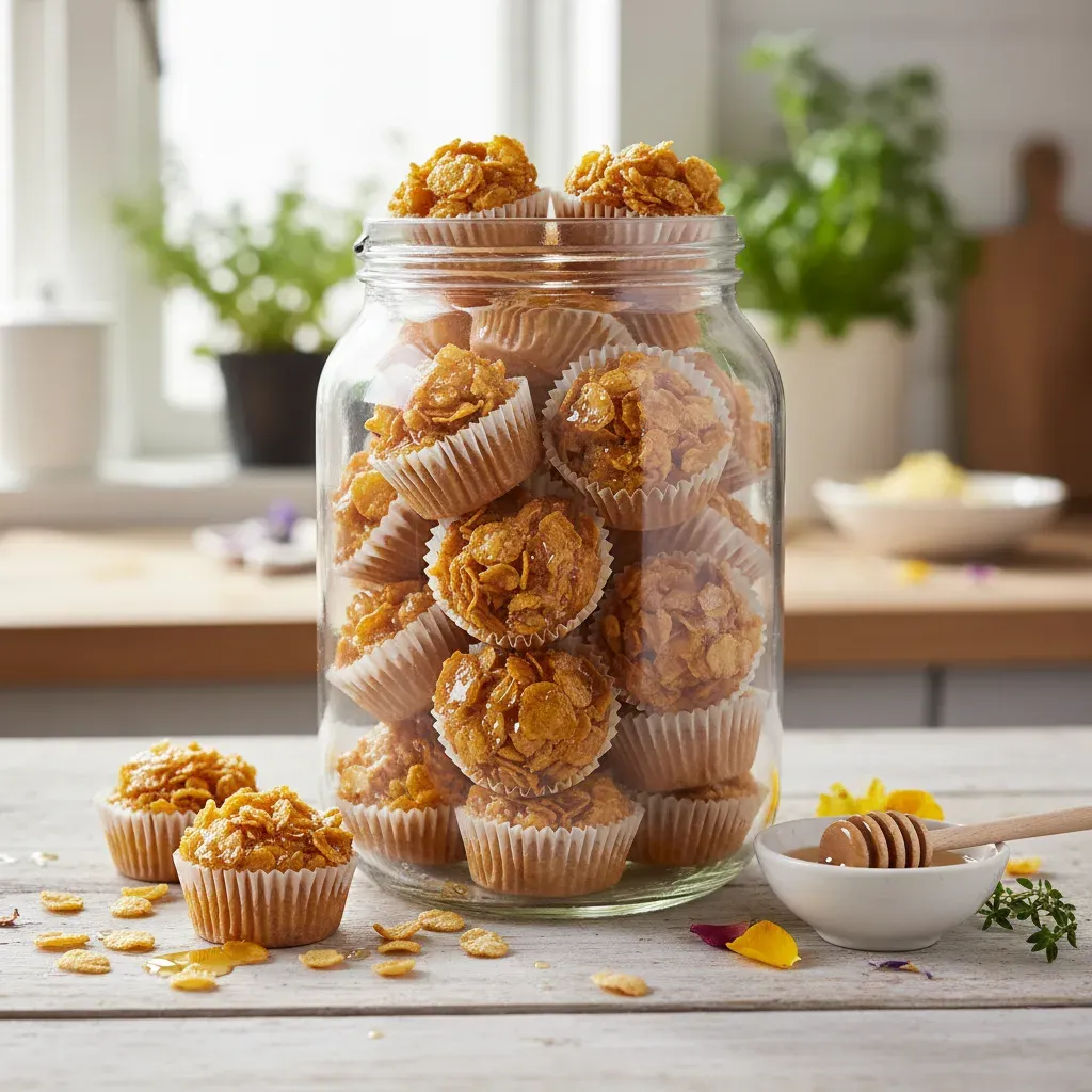 Cornflake Honey Cups (jar of 30)