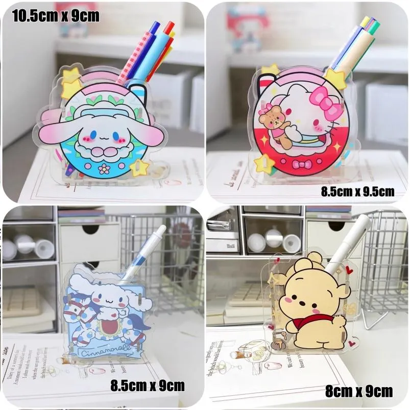 Sanrio Cute Character Acrylic Pen Holder image 6