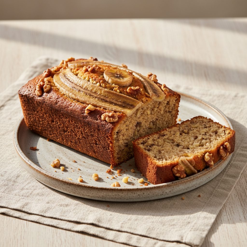 Vegan Banana Walnut Loaf