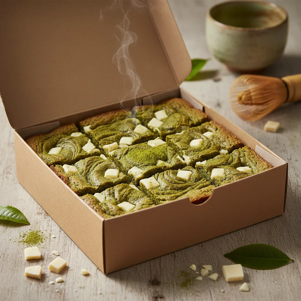 Matcha White Chocolate Blondie (box of 9)