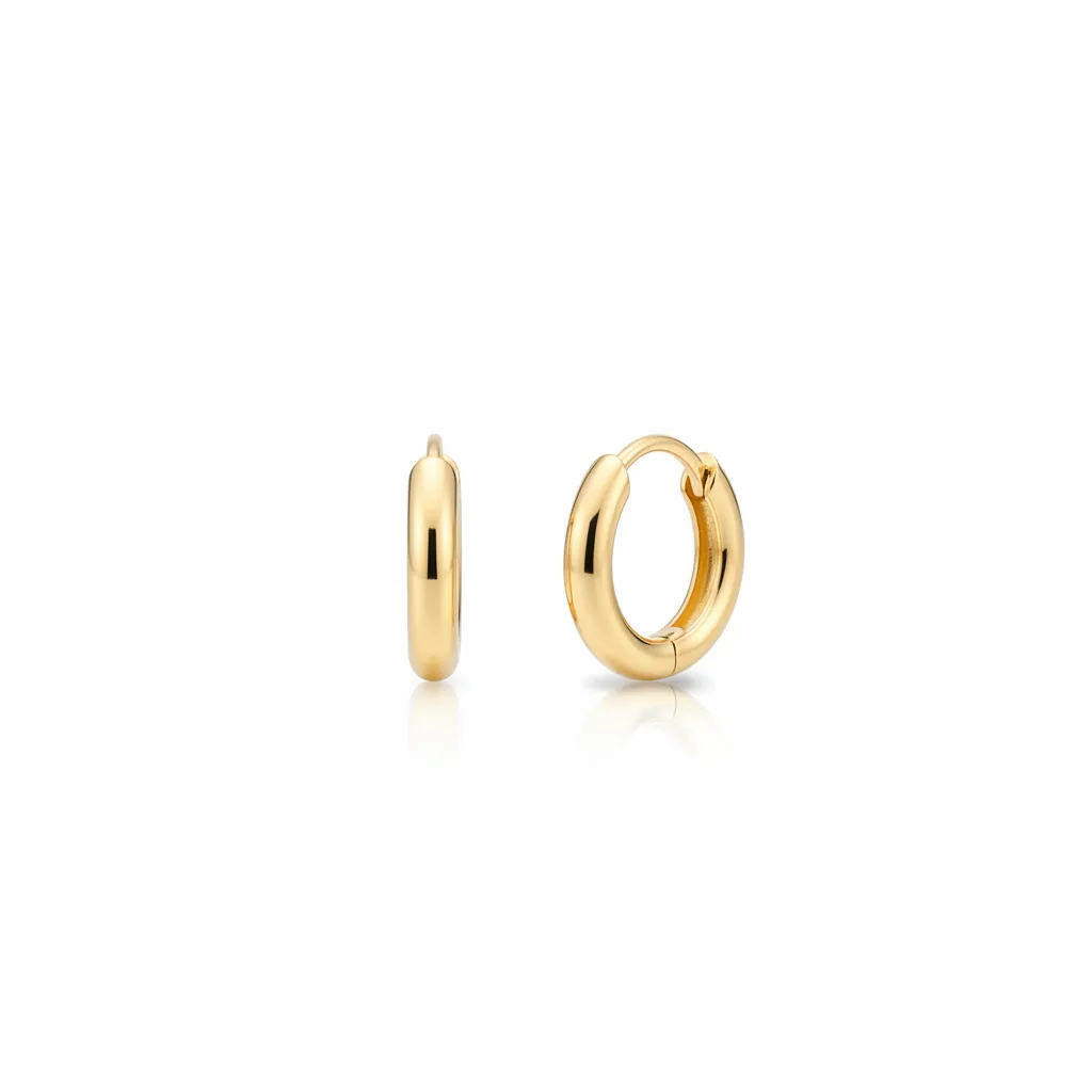 Small Hoop Earrings, 12mm