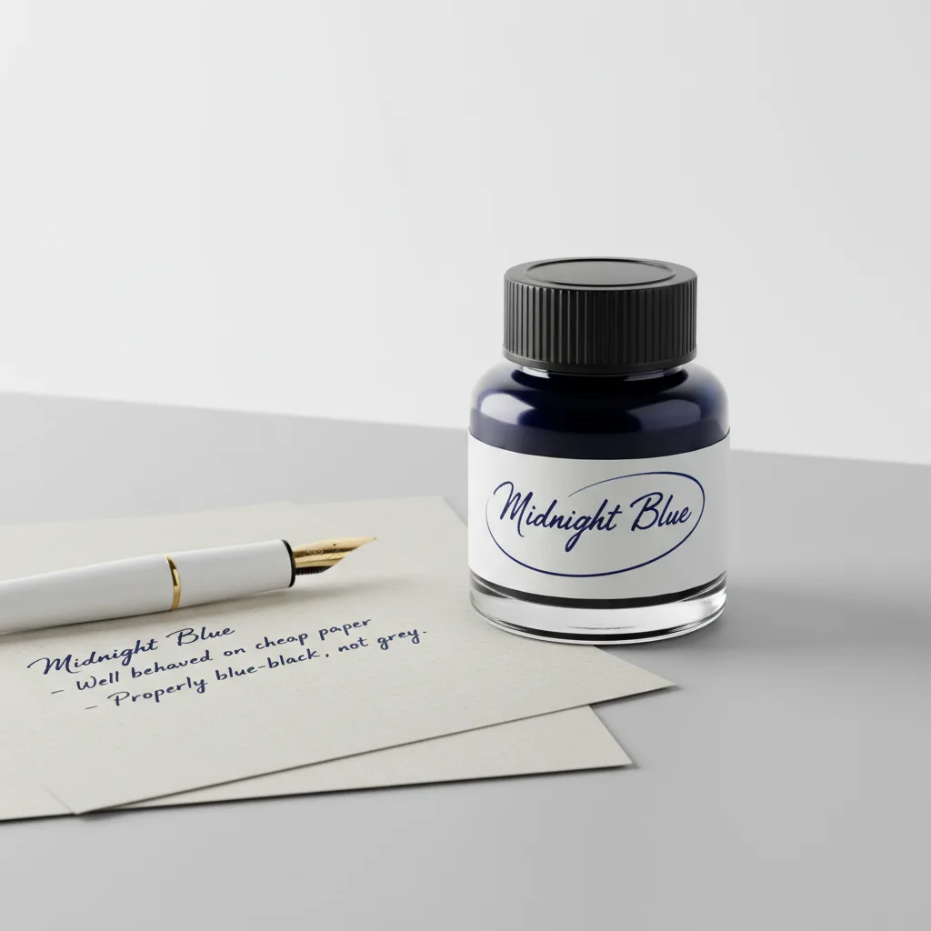 Bottled Ink, 50ml — Midnight Blue