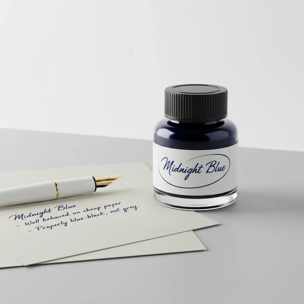 Bottled Ink, 50ml — Midnight Blue